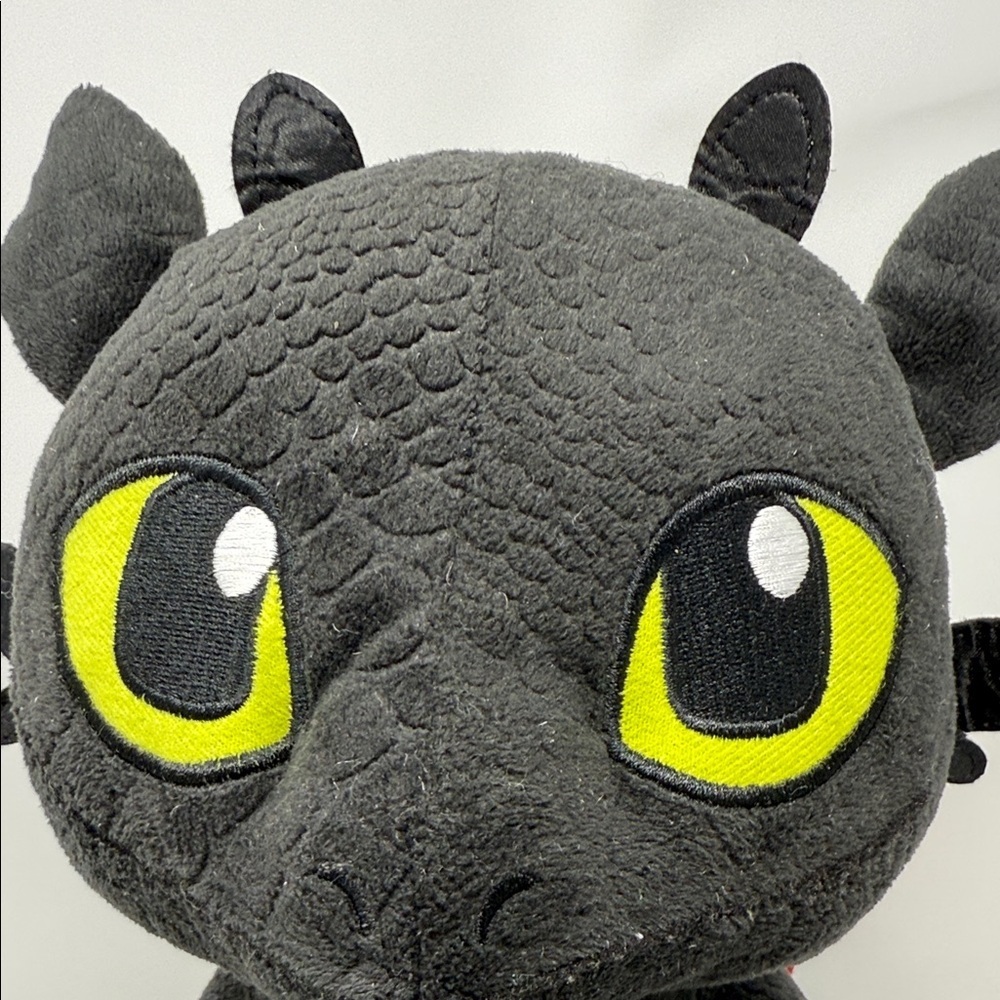 Toothless Plush Black Dragon “How to Train your Dragon” Dreamworks 13” - Picture 2 of 11